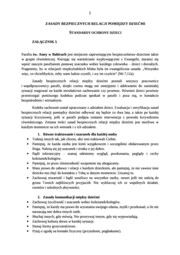 Zasady bezpiecznych relacji pomiędzy dziećmi
