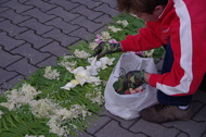 Przygotowania na placu kościelnym