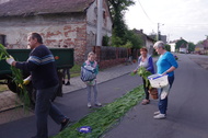 Przygotowania na drodze pomiędzy drugim i trzecim ołtarzem